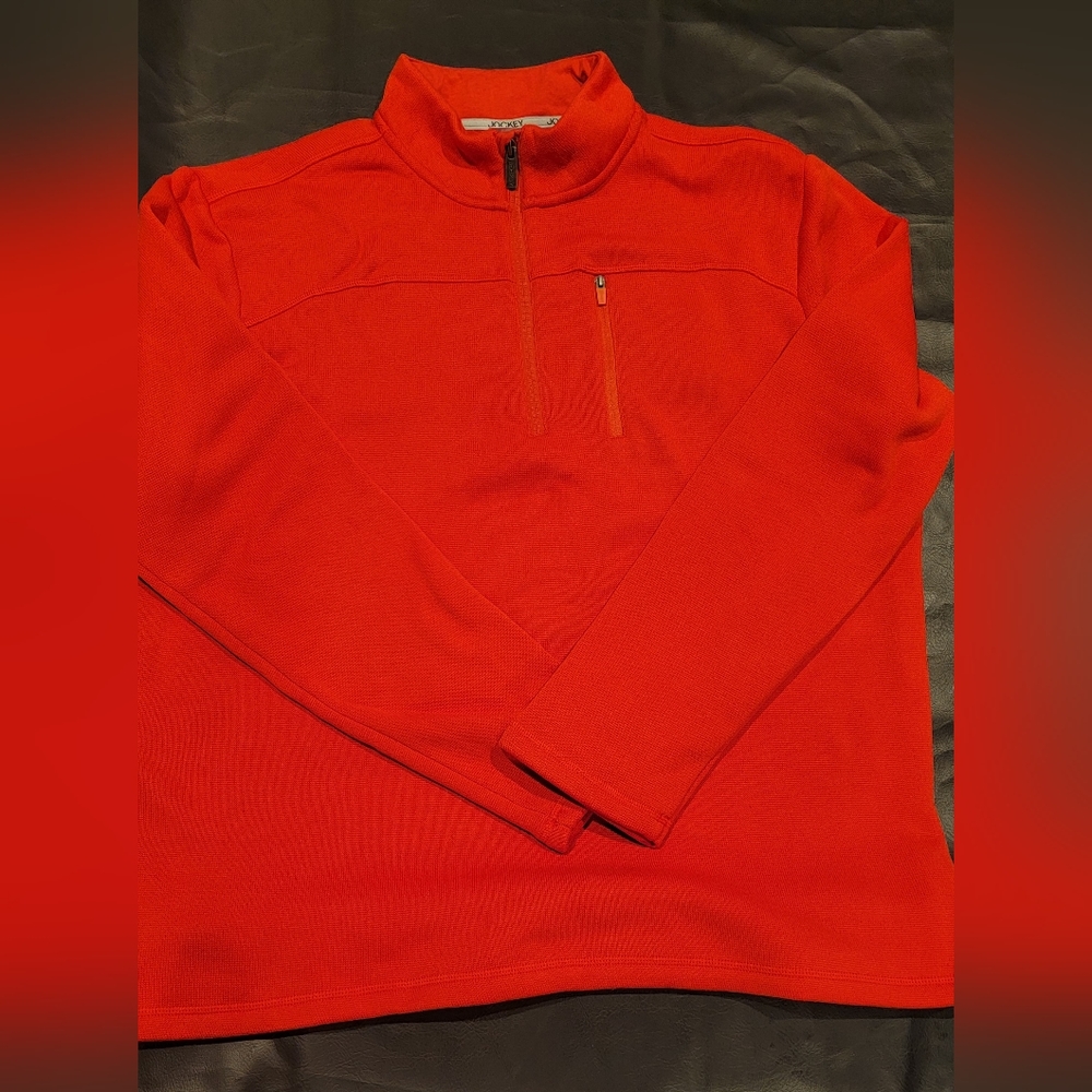 Mens Jockey fleece red pullover
